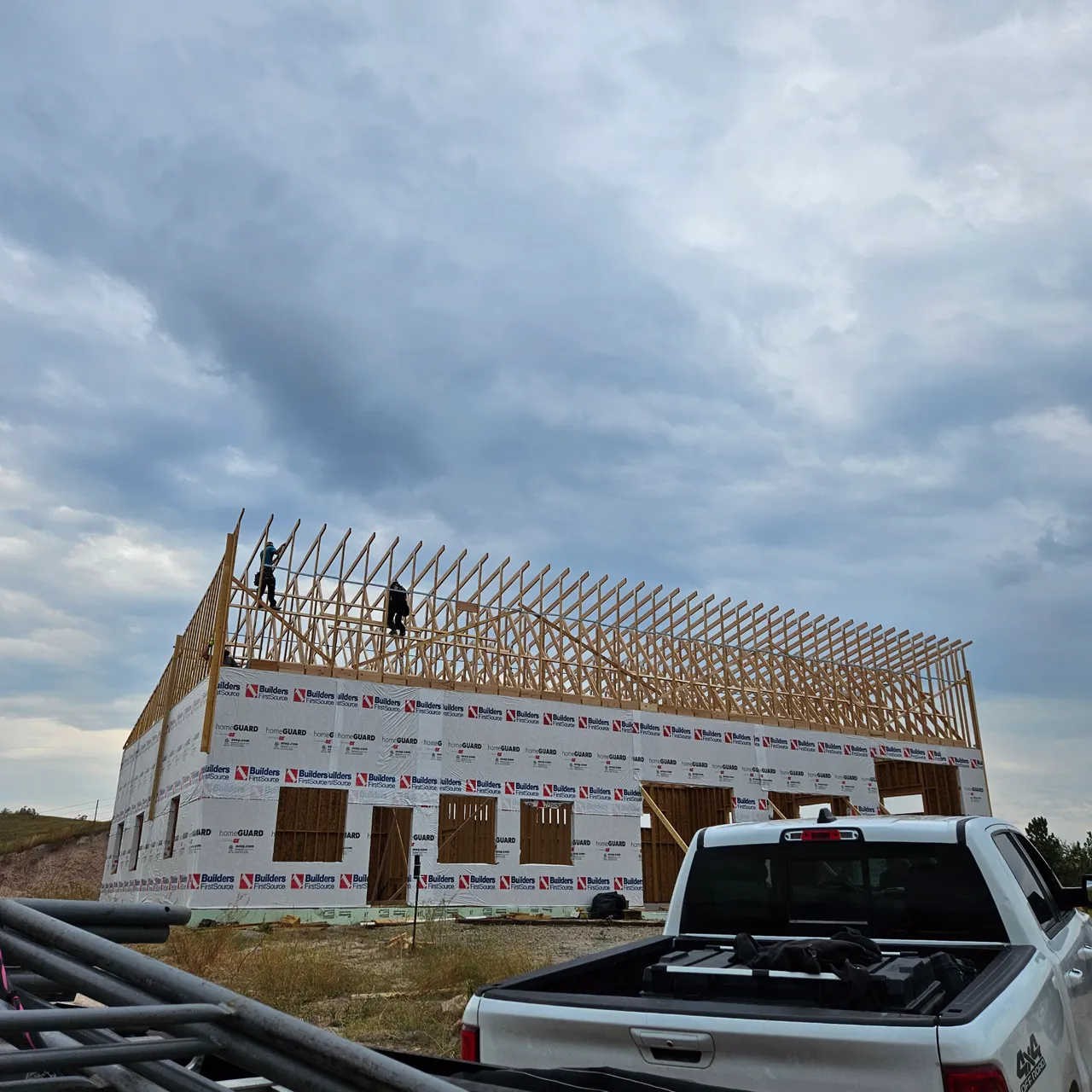 Construction framing for a Missoula-area build
