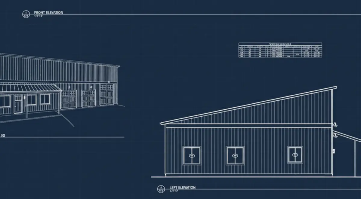 Custom home blueprints and planning details
